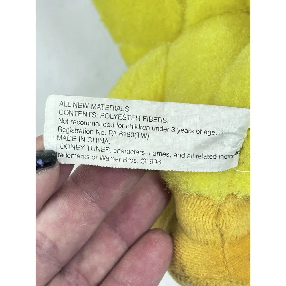 Vtg Tweety Bird Plush 1996 Ace Play By Play 8